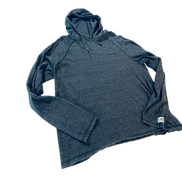 Vans Mens L Heathered Charcoal Gray Lightweight Hoodie - Picture 1 of 10